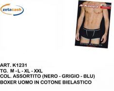 BOXER UOMO KAPPA COTONE TG L COL ASS