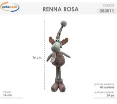 RENNA ROSA 16 CM