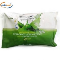 SALVIETTINE MILLEUSI CAMOMILLA E ALOE 20 PEZZI