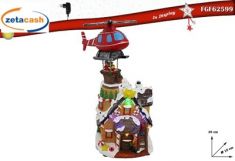 GIOSTRINA NATALIZIA CON ELICOTTERO CM 15X35