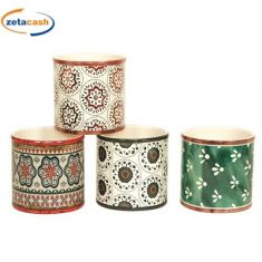CACHEPOT CILINDRICO CERAMICA H12,5 D13CM 4 FANT ASS