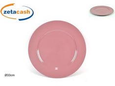 SOTTOPIATTO LUCIDO ROSA CM 33