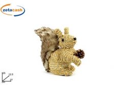 SCOIATTOLO STILE CORDA PELLICCIA H 26 CM