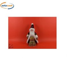 BABBO NATALE ABITO PAILLETTES BORDEAUX CM 35