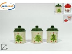 SET 3 BARATTOLI DECORO NATALIZIO