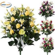 MAZZO XXL GIGLI ROSE ANTHURIUM H69CM ASS