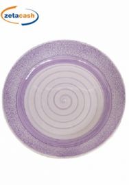 PIATTO RISO IN CERAMICA VIOLA CM 33