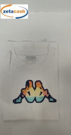 T SHIRT UOMO MEZZA MANICA KAPPA LOGO DITEO BIANCA