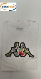 T SHIRT UOMO MEZZA MANICA KAPPA LOGO DEDOT BIANCA