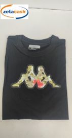 T SHIRT UOMO MEZZA MANICA KAPPA LOGO DEDOT NERA