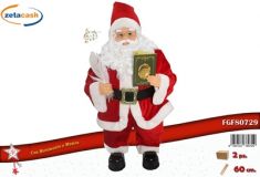 BABBO NATALE CON LIBRO MUSICA E MOVIMENTO