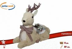 RENNA POLISTIROLO E POLIESTERE BEIGE H 35 CM