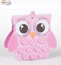 CONF 10 SCATOLINE GUFO ROSA H9X6X3 CM