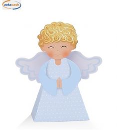 SCATOLINE ANGELO CELESTE H10.5X6X4 CM 10 PEZZI