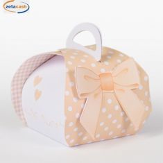 CONF 10 SCATOLINE SO SWEET BIANCA PESCA POIS FIOCCO H10X5X5