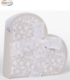 SCATOLINE CUORE TENDENCE TORTORA FIORELLINI H 9CM 10 PEZZI