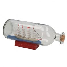 BARCA A VELA IN BOTTIGLIA VETRO 20 X 8 CM