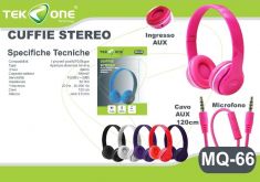 CUFFIE STEREO CON MICROFONO INCORPORATO