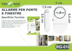 ALLARME PER PORTE E FINESTRE CON NASTRO ADESIVO