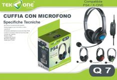 CUFFIA CON MICROFONO PER PS4 E XONE
