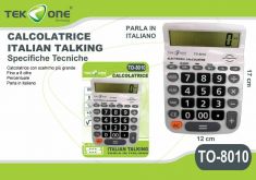 CALCOLATRICE CHE PARLA ITALIANO CON DISPLAY LCD
