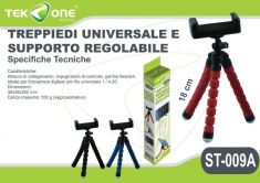 TREPPIEDI UNIVERSALE IN SPUGNA E SUPPORTO REGOLABILE
