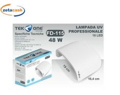 LAMPADA UV 30 LED PER UNGHIE 48 W CM 19X16X8