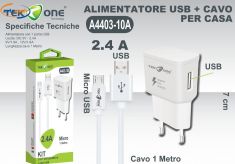 CARICABATTERIE PIU' CAVO DATI MICRO