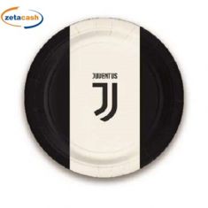 PIATTI DI CARTA JUVENTUS 18 CM CONF 8