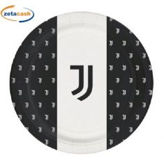 PIATTI IN CARTA JUVENTUS DIAM 23 CM 8 PEZZI