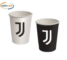 BICCHIERE DI CARTA JUVENTUS 250 ML 8 PEZZI