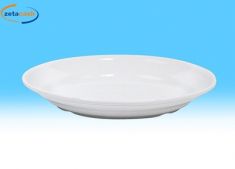 PIATTO OVALE IN MELAMINA BIANCO