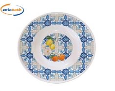 PIATTO FONDO MELAMINA MEDITERRANEAN D 23 CM