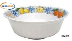 INSALATIERA COSTOLATA MELAMINA MEDITERRANEAN D 23 CM