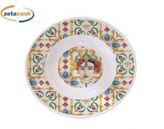 PIATTO FONDO MELAMINA CALTAGIRONE D 23 CM