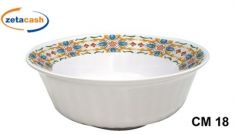 INSALATIERA COSTOLATA MELAMINA FANTASIA CALTAGIRONE D 18 CM