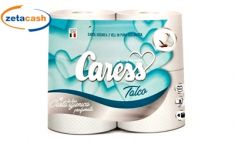 CARTA IGIENICA CARESS 4 ROTOLI 2V TALCO