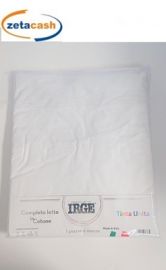 LENZUOLA COTONE 1 POSTO E MEZZO TINTA UNITA IRGE