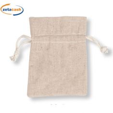 CONF 10 SACCHETTI COTONE COL NATURALE H17X12CM