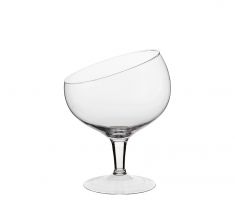 VASO IN VETRO TRASPARENTE SVASATO GISELLE H 30