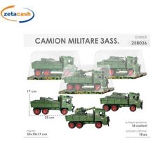 CAMION MILITARE CARROARMATO H15X31CM