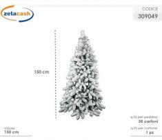 ALBERO INNEVATO MONTE BIANCO 150 CM