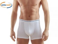 BOXER UOMO IN COTONE BIOELASTICO BIANCO TAGLIA 7 COVERI