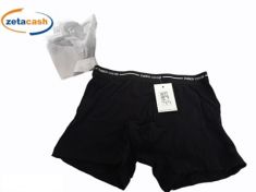 BOXER UOMO IN COTONE BIOELASTICO NERO TG 5 L COVERI