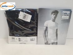 MAGLIA GIROCOLLO UOMO MEZZA MANICA COVERI BIANCO TG 6 XL