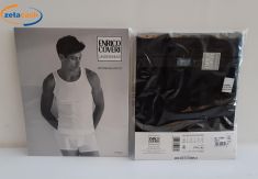 CANOTTA UOMO COVERI NERO TAGLIA 7/XXL