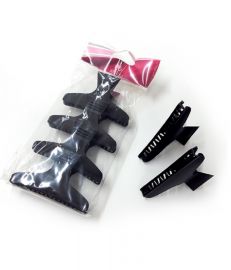 PINZA PARRUCCHIERE NERA 4 PEZZI