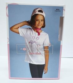 T-SHIRT BIMBA MEZZA MANICA COTONE ROSSOPORPORA 5/6 ANNI