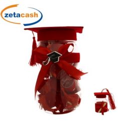 BARATTOLO LAUREA CON 12 BARATTOLINI PORTACONFETTI