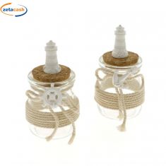 BARATTOLO IN VETRO CON FARO